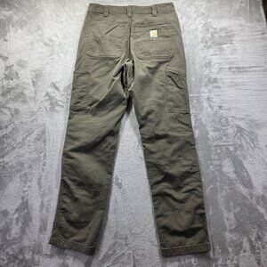 Carhartt Rugged Flex Pants Mens 32x34 Canvas Double Front Work Utility Relaxed